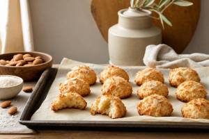 Galletas fit de almendra y coco sin azúcar: receta casera saludable