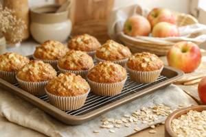 Muffins de avena y manzana sin harina: receta saludable, conservación y alternativas