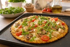Pizza fit con base de coliflor casera: receta completa y trucos para que quede crujiente