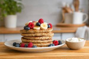 Tortitas de avena y plátano sin azúcar: receta fácil y saludable