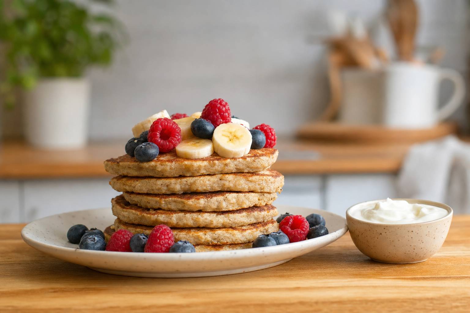 Tortitas de avena y plátano sin azúcar: receta fácil y saludable